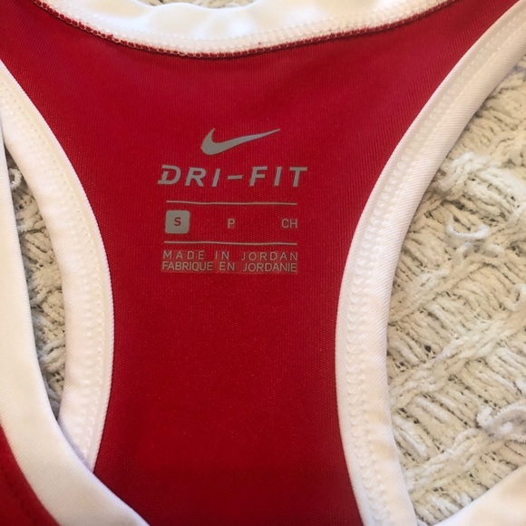 Nike Dri-Fit red tank top small - Picture 4 of 5